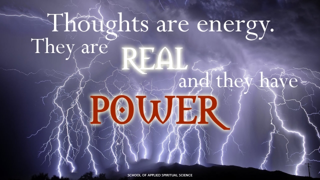 Thought are energy